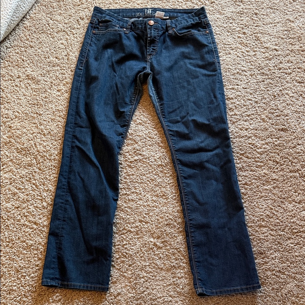 !it jeans Dark Blue Straight Leg Women's Jeans